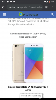 Redmi note 5 a